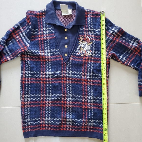 Vintage Mondi Womens Checkered Sweater - Size 34 - Picture 8 of 9